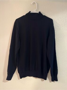 Paul Fredrick Black Turtleneck Sweater
